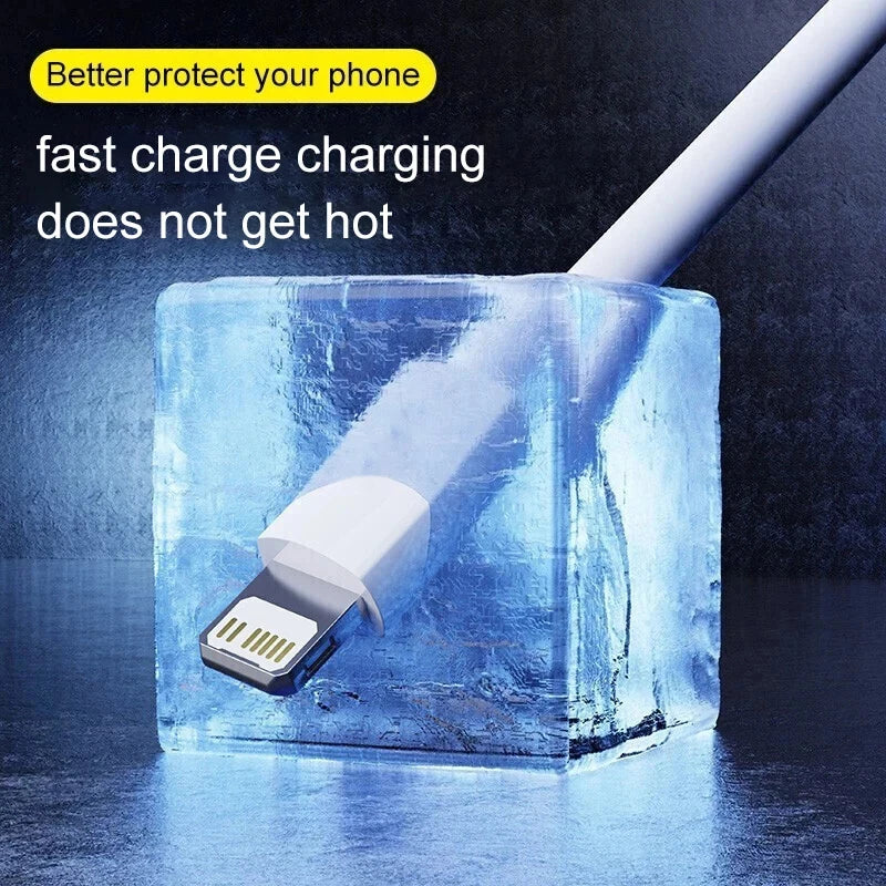 PD 30W USB A Cable For Apple iPhone 14 13 11 12 Pro Max XS XR X 7 8 Plus Fast Charging 2M USB C Data Cables Charger Accessories