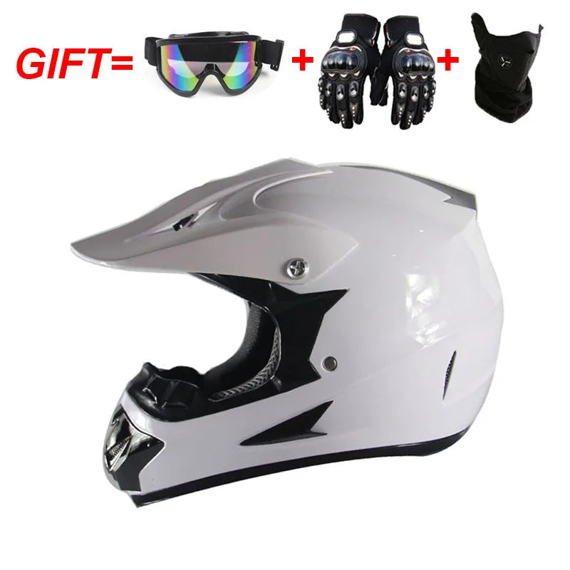 Adult Motocross Dirt Bike Helmet Dirtbike ATV Helmet Unisex Adult Men Women Adjustable Off-Road Motorcycle Helmet