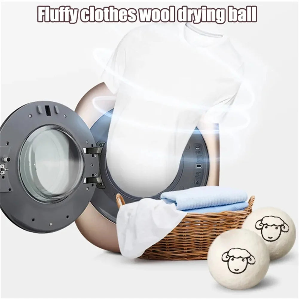 3Pcs Antistatic Special Anti-Winding Of Wool Household Drying Ball Reusable Washing Hine Parts 6Cm