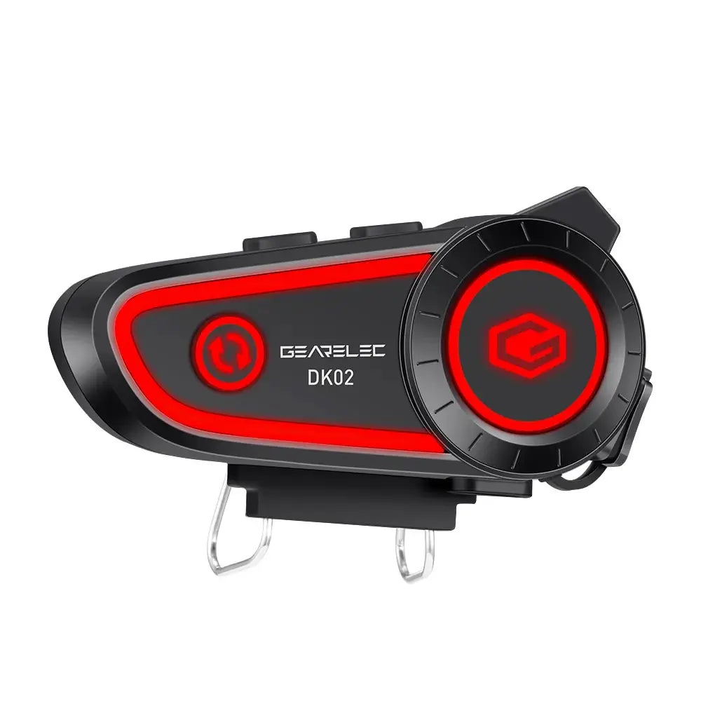 GEARELEC DK02 Motorcycle Helmet Headset Stereo Bluetooth Hands Free Call IPX7 Waterproof 2800mAh With Tri-Color Ambient Light