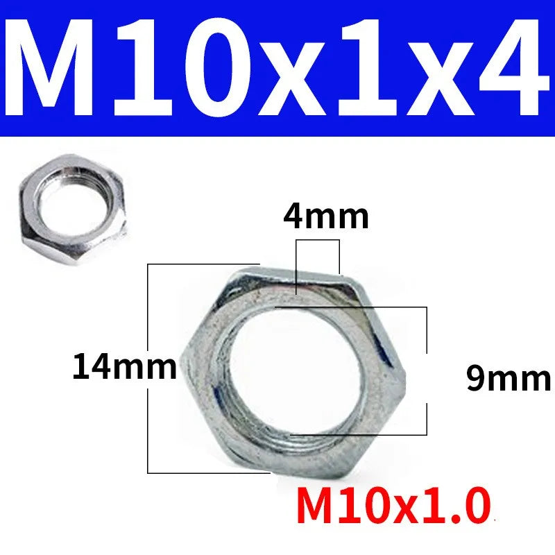 Lamp Tooth Tube Metal M10 Hollow Threaded Tube Galvanized Led Lamp Head Link Fixed Base Support Rod Lighting Accessories Screws