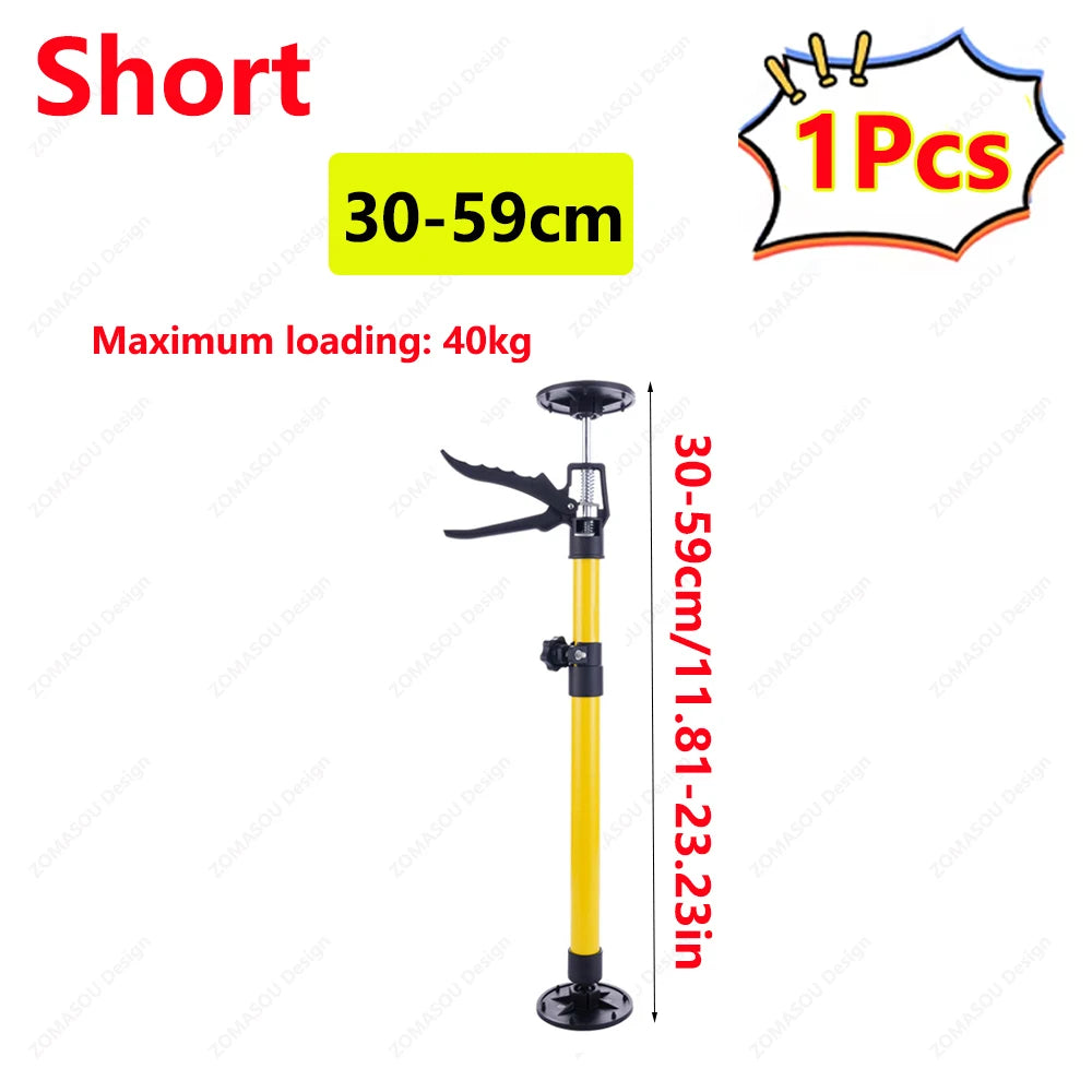 1-2Pcs Labor-Saving Telescopic Support Rods Jack Bar Drywall Door Lift Support Construction Tool for Cabinet Stairs Porches Deck