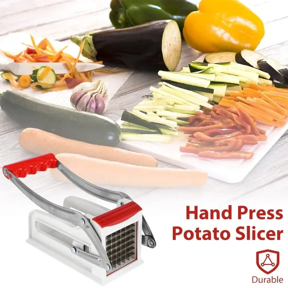 Potato Slicer Machine Home Press Type Slitter Small-scale Portable Kitchen Tool Hand Movement Carrot Slicing Gadget Simple Tool