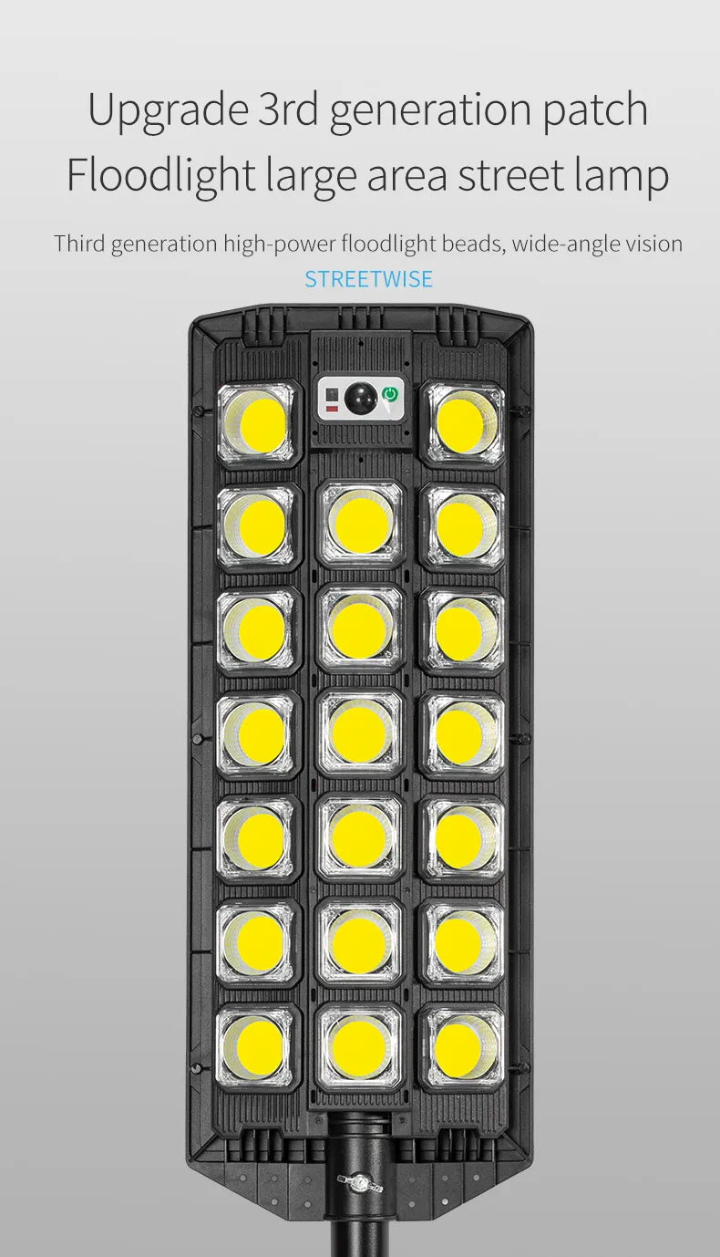 LED Solar Street Light Outdoor Waterproof LED For Garden Wall Adjustable Angle Solar Lamp Built-in Lithium Battery