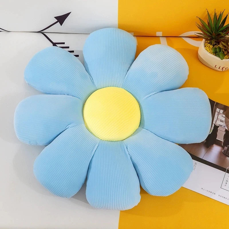 1pc soft and comfortable floral pattern pillow cushion, suitable for bedroom, dormitory, and home decoration