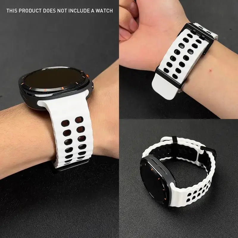 Ocean Strap for Samsung Galaxy Watch Ultra 2025 Sports Silicone Band for Galaxy Watch 8-7 Ultra 47mm Official Original Wristband