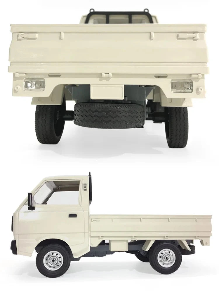 ZWN 1:12/1:16 Retro Rc Car With LED Lights Full-scale Simulation Vehicle Professional 4WD Remote Control Pickup Truck Model Toys