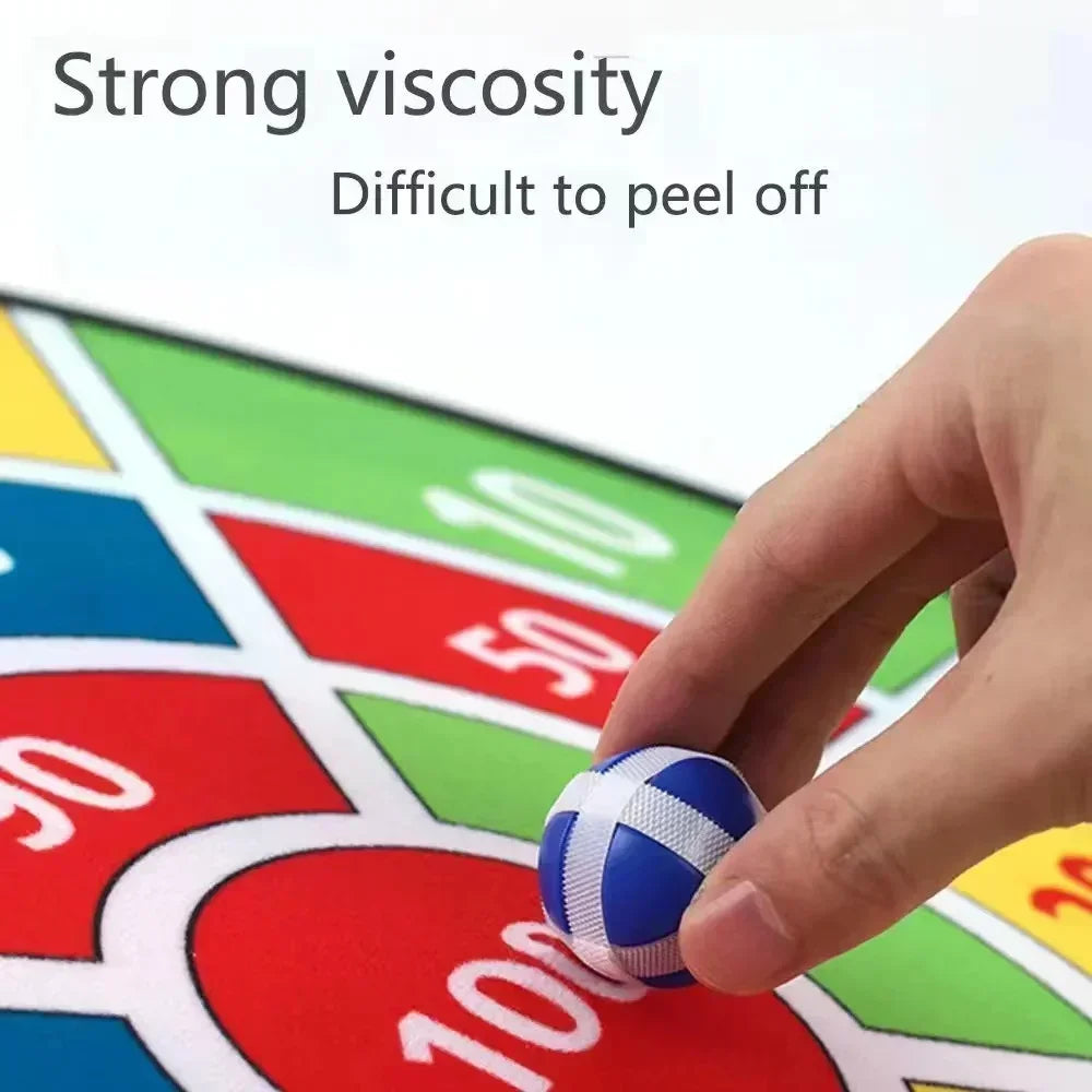 Large Hard Plate Kids Sticky Ball Toy Sticky Ball Indoor Dart Target Plate Outdoor Parent-Child Suction Cup Ball