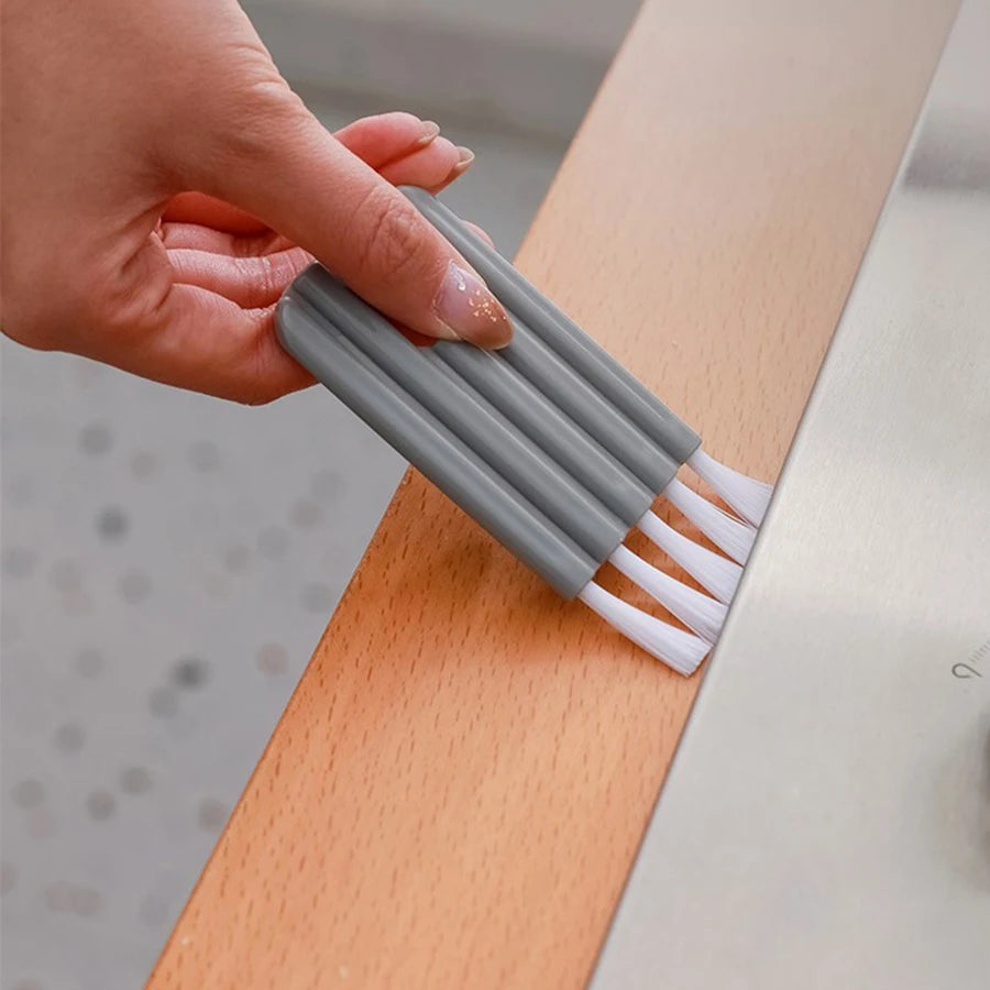 Multifunctional Keyboard Cleaning Brush Crevice Thermos Cup Lid Keyboard Bottle Mouth Brush Curved Handle Cleaning Brush