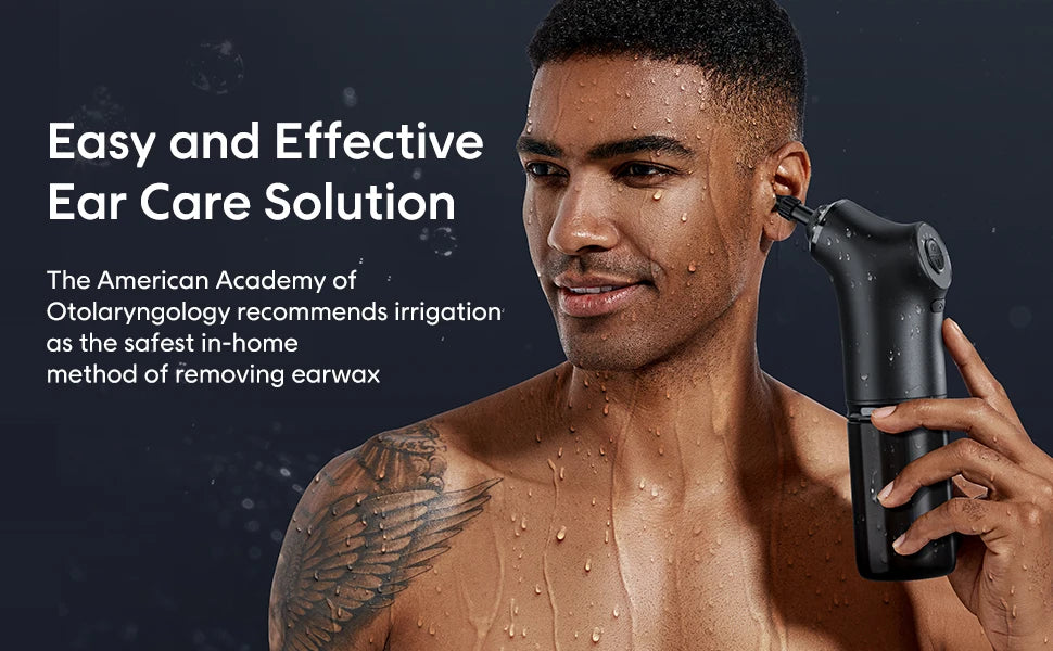 Water Powered Ear Cleaner Electric Ear Wax Removal Tool 4 Pressure Modes Ear Cleaning Tool for Adults Kids Electric Ear Cleaner