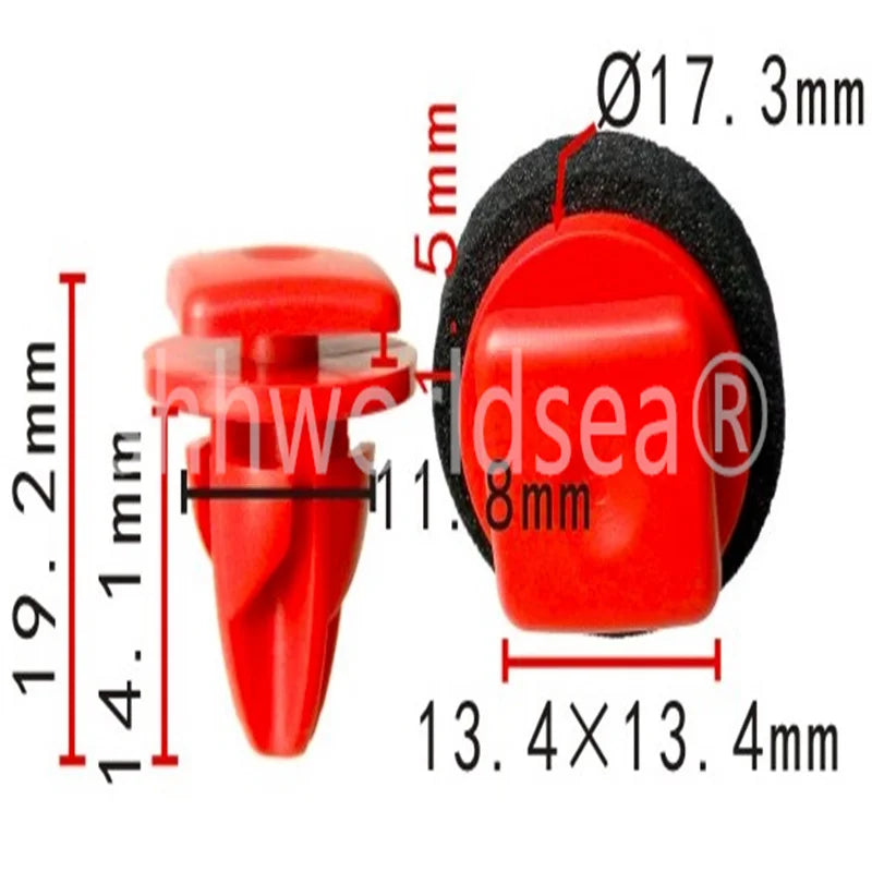 100PCS Car Plastic Fastener Cllip for Chrysler Fixing moulding Clip External Jeep Renegade 52068106