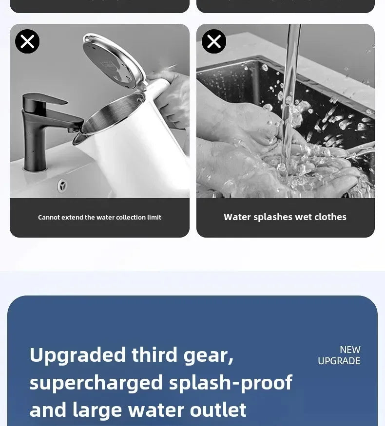 Universal Rotation Kitchen Faucet Bathroom Faucets Multifunctional Washbasin Mechanical Arm Digital Display Hot and Cold Tap