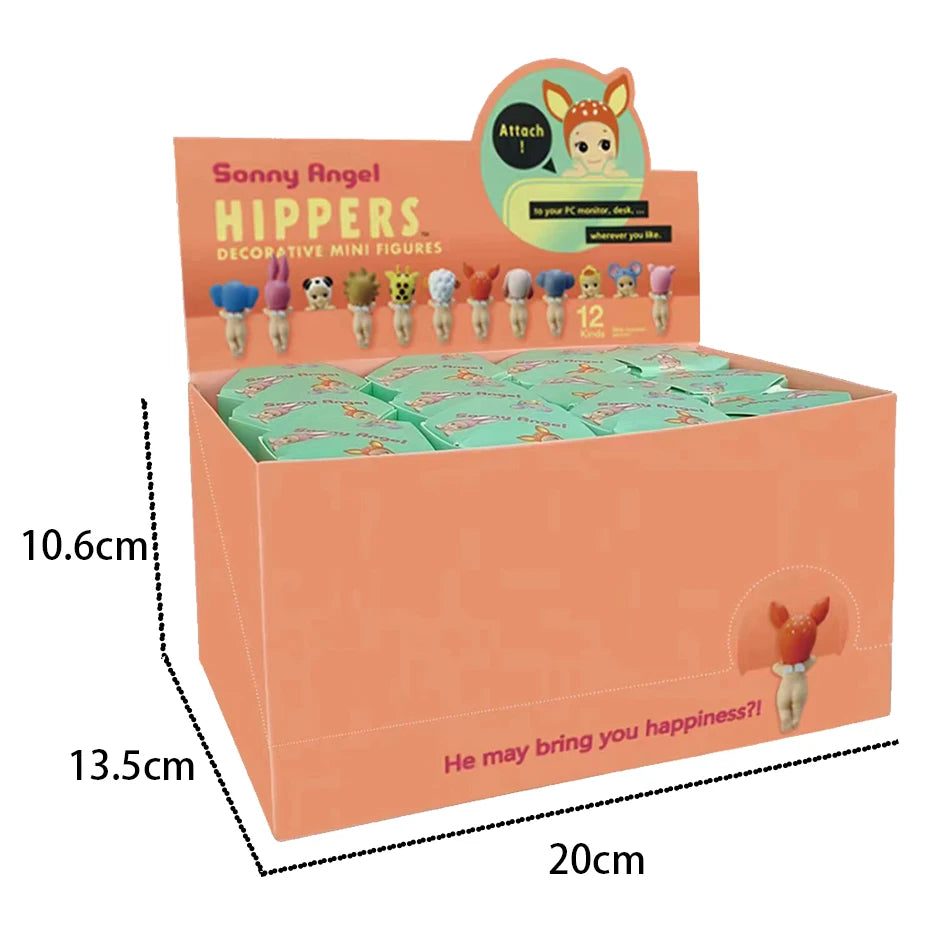 Sonny Angel In Stock Lying Down Hippers Action Figures Cute Mysterious Surprise Toy Anime Model Doll Children Christmas Gifts