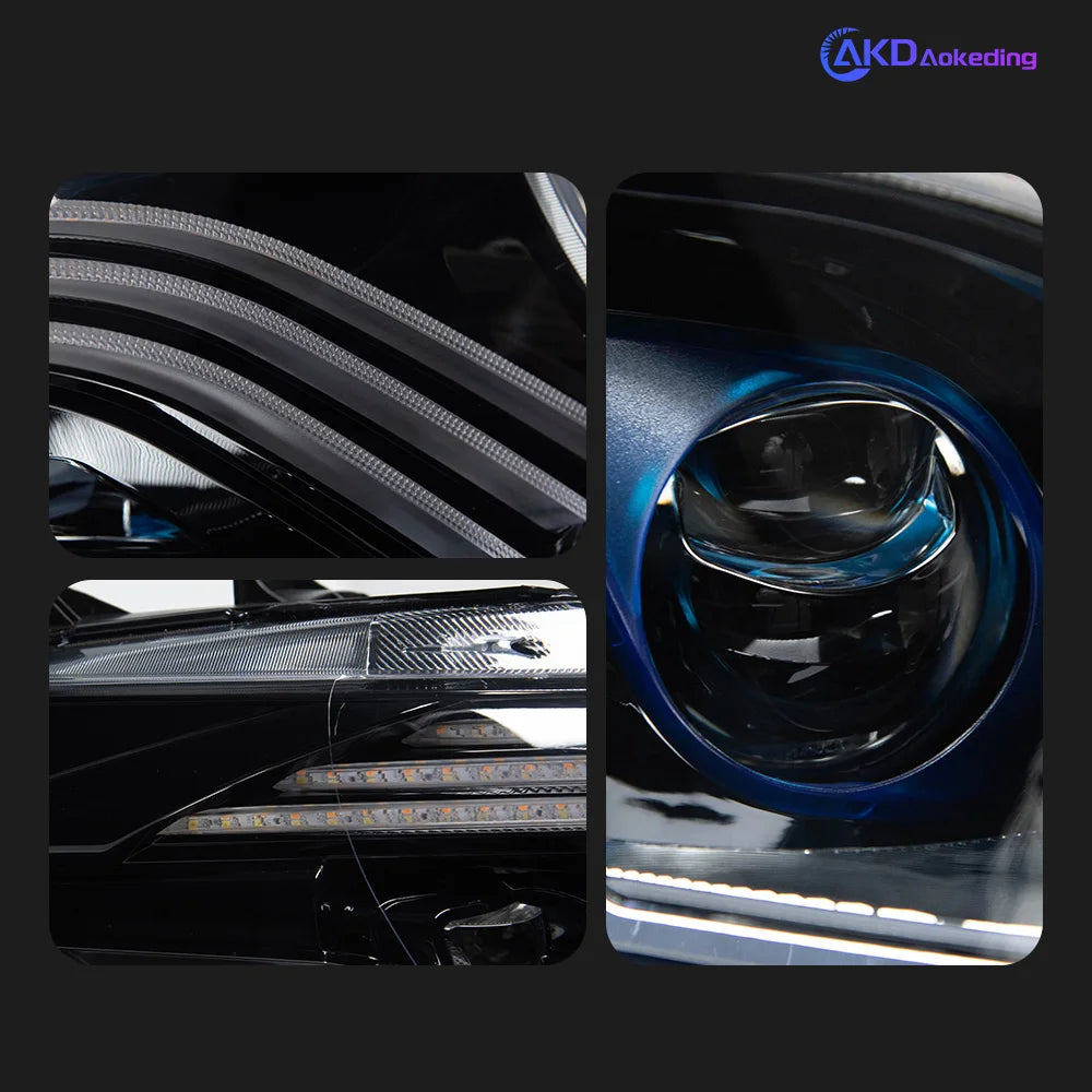 AKD Head Lamp for Benz Sprinter LED Headlight 2018-2023 Headlights Sprinter DRL Turn Signal High Beam Angel Eye Projector Lens