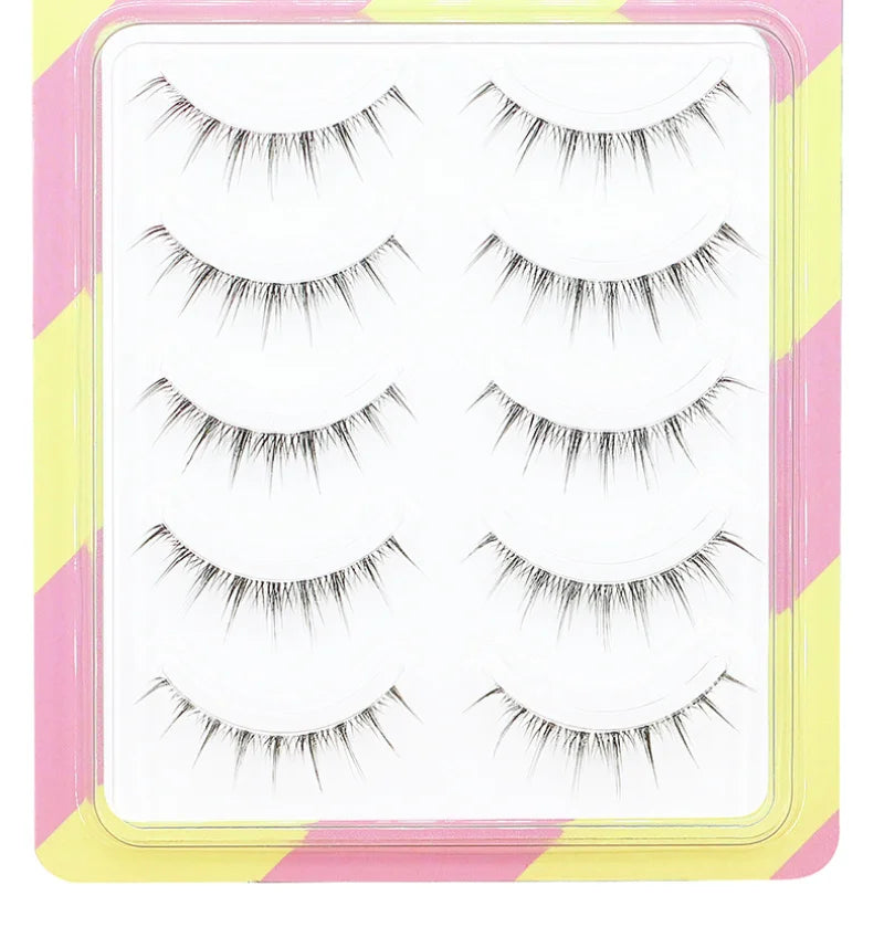 Dream Deer False Eyelashes A Type Eyelashes Upgraded Lash V-shaped 0.14mm Transparent Stem Soft Natural Eye Lashes Mink