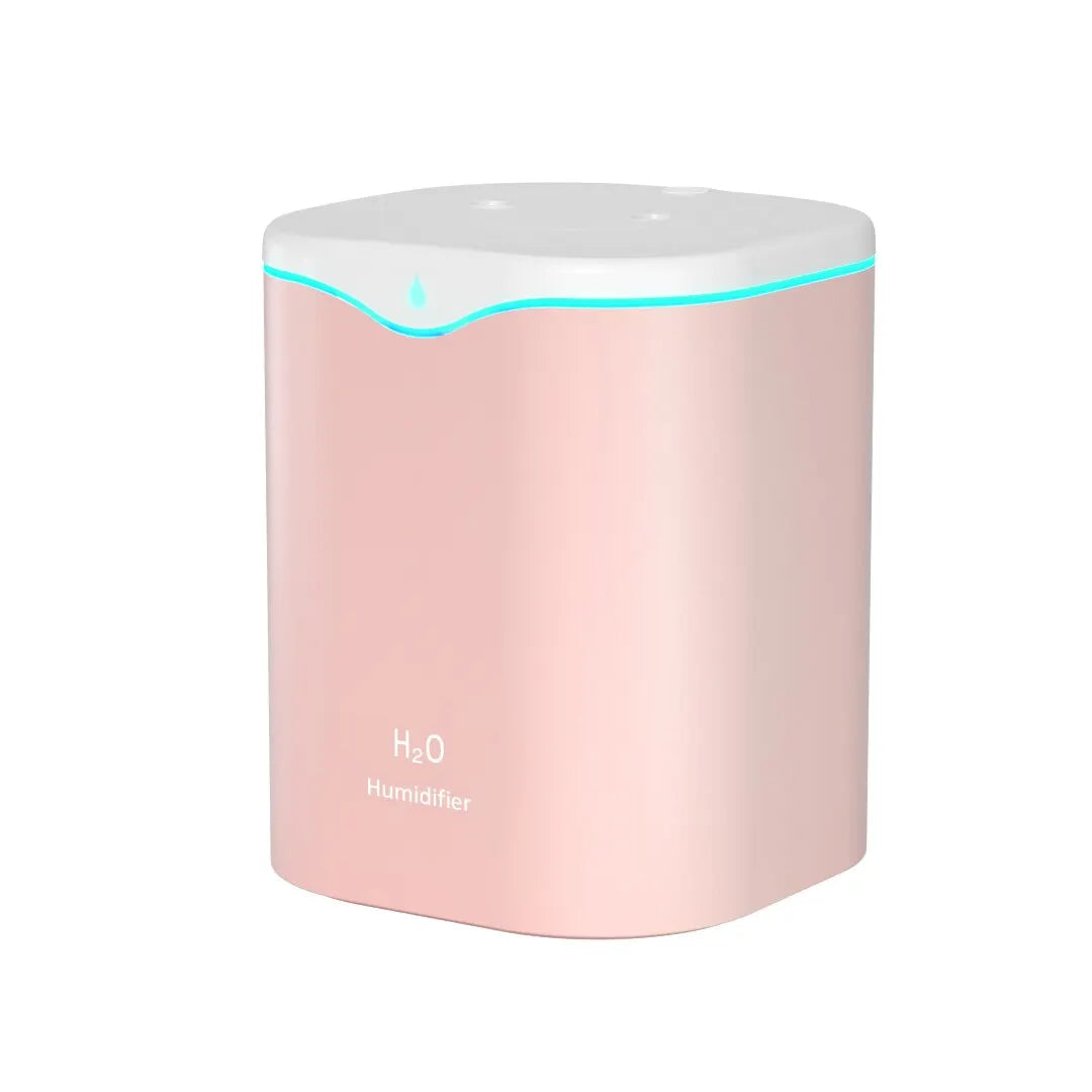 New USB Double Spray Humidifier Home USB Desktop Small Humidifier 2L Capacity Portable Clean Air Humidifier