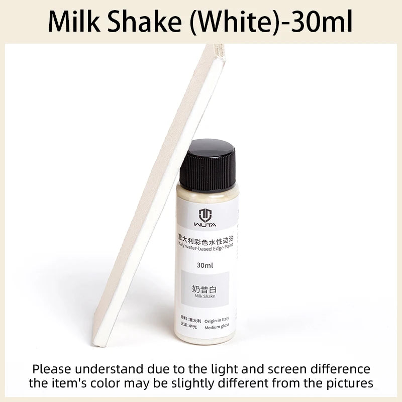 WUTA 30ml Professional Leather Edge Paint Oil Dye Edge Dressing Color Coats Leather Finish Supplies DIY Craft Leather Shoe Edges
