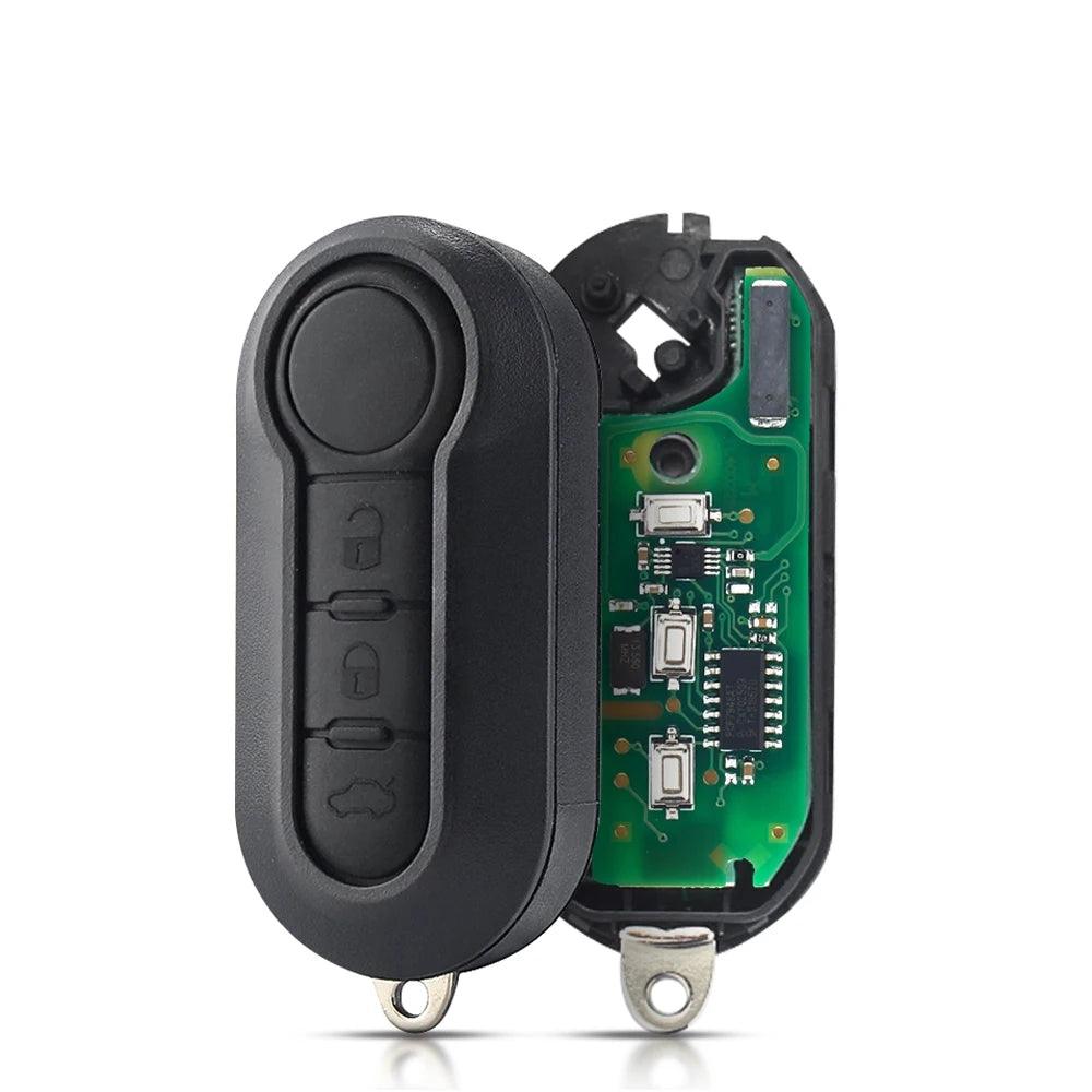 KEYYOU New For Fiat 500 500L MPV Ducato Citroen Jumper Peugeot Boxer 2008-2015 433.92Mhz ID46 3 Buttons Remote Car key