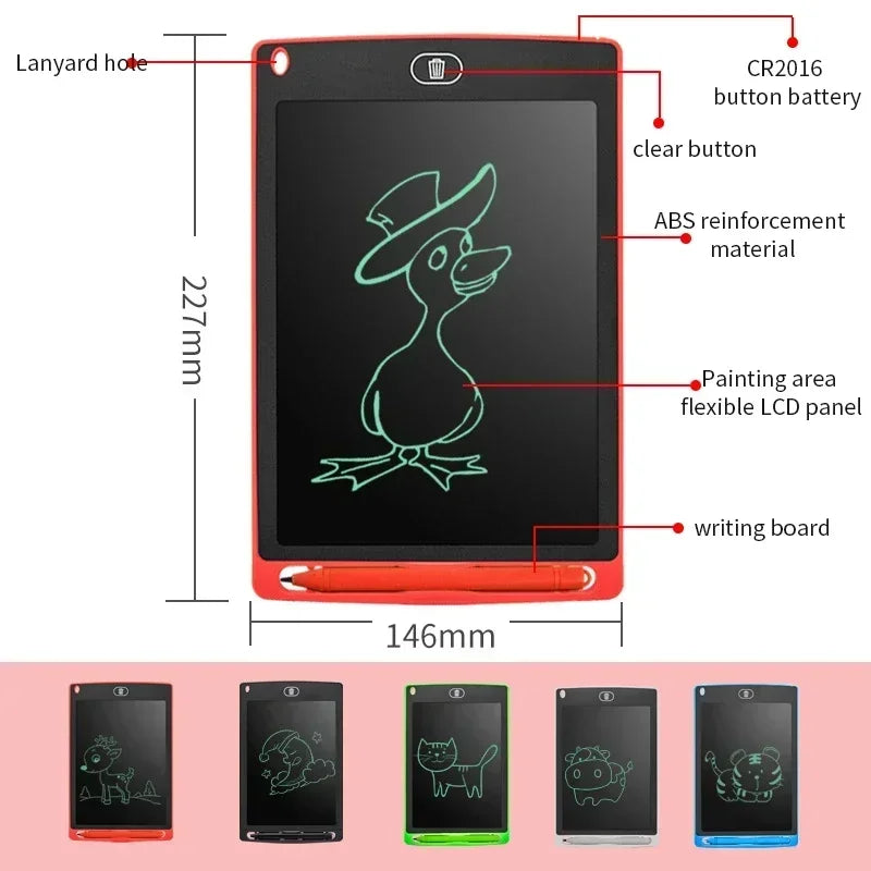 New LCD Montessori Drawing Tablet for Children Toys Painting Tools Electronics Writing Board Boy Kids Educational Toy