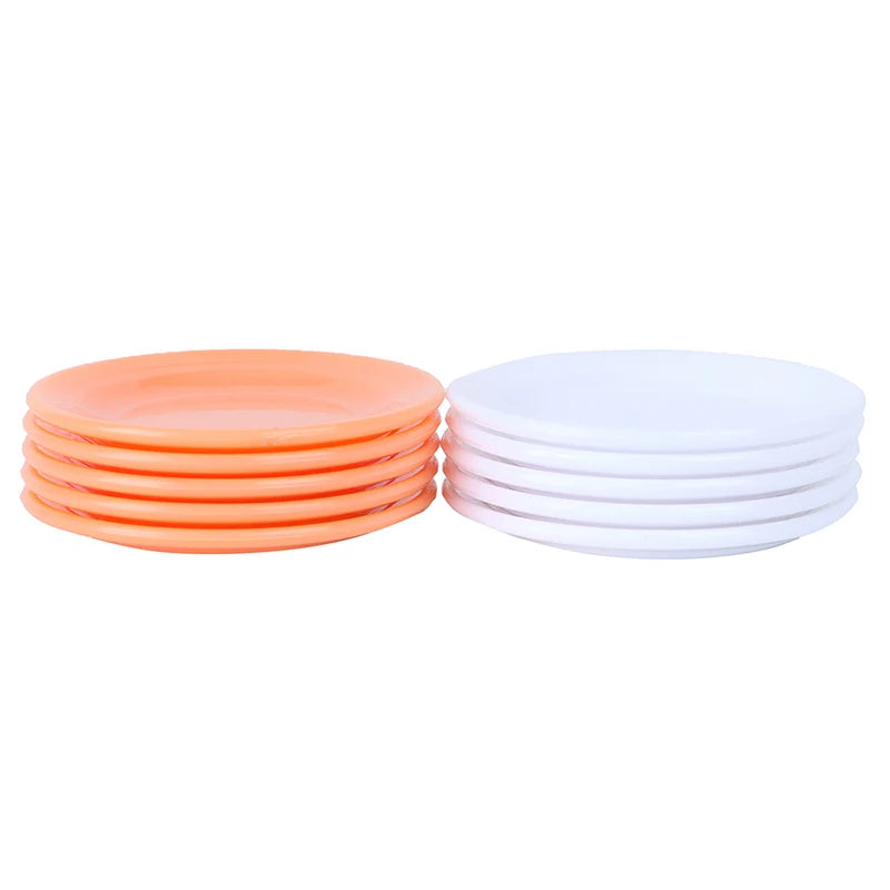 5pcs 1:12 Dollhouse Miniatures Dishes Plate Pretend Play Kitchen Accessories Toy