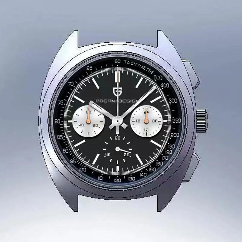 PAGANI DESIGN 2024 NEW Turtle Back Chronograph 1782 Watch for Man Fashion Men's Quartz Watch Luminous relogios masculino