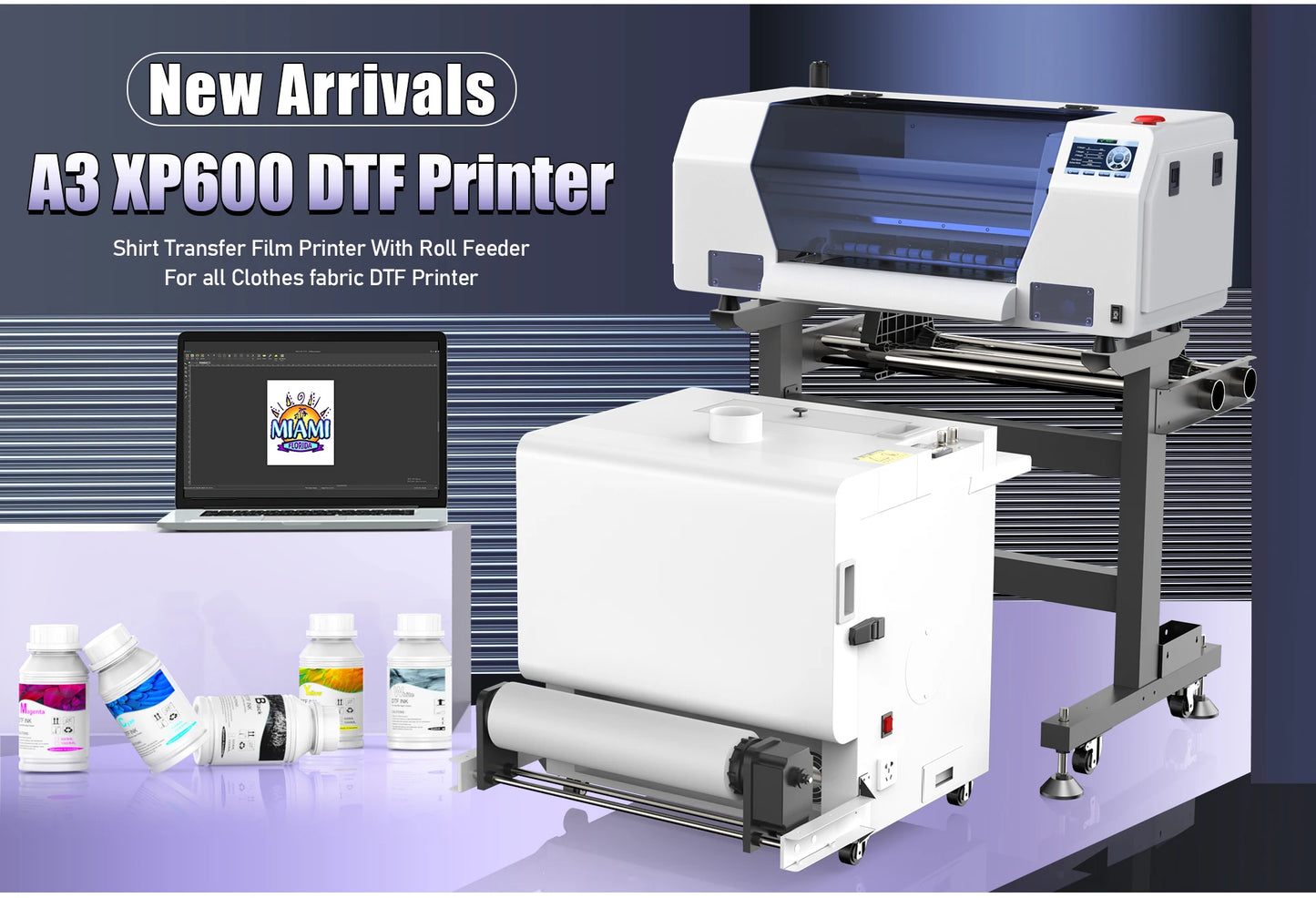 OYfame 33CM DTF Printer A3 For Epson XP600 Directly To Film a3 tshirt printing machine a3 Impresora Dtf with DTF shaking machine