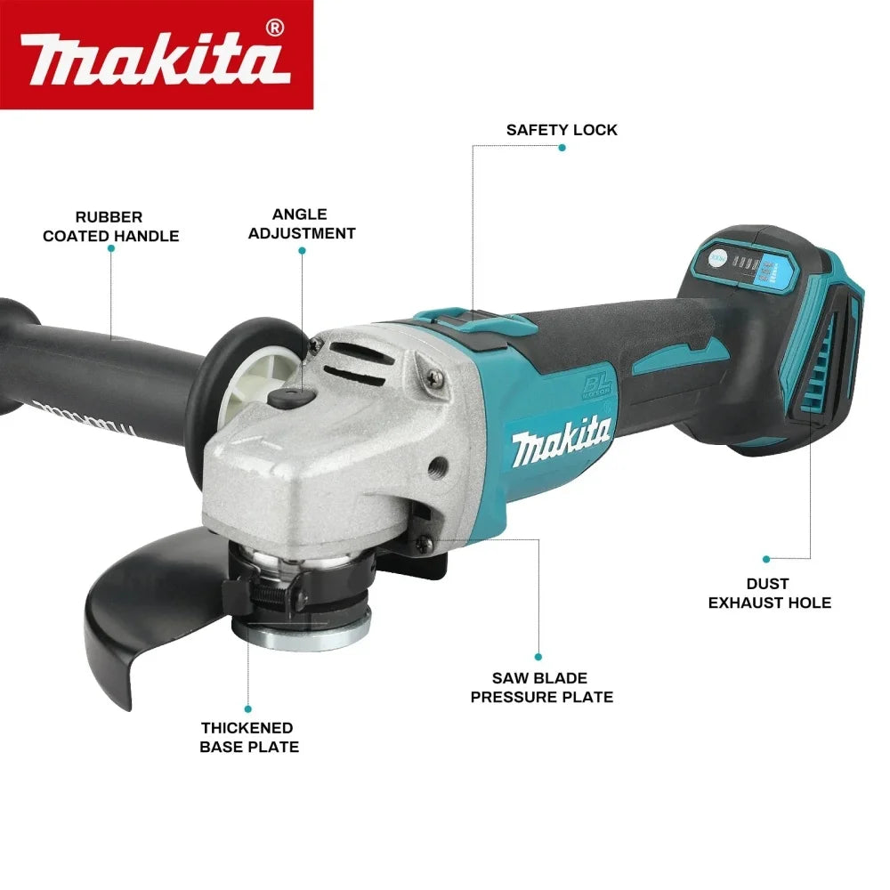 Makita DGA404 18V 125mm Electric Angle Grinder Brushless Cutting Machine, DTD171 Brushless Impact Drill Car Maintenance Tool