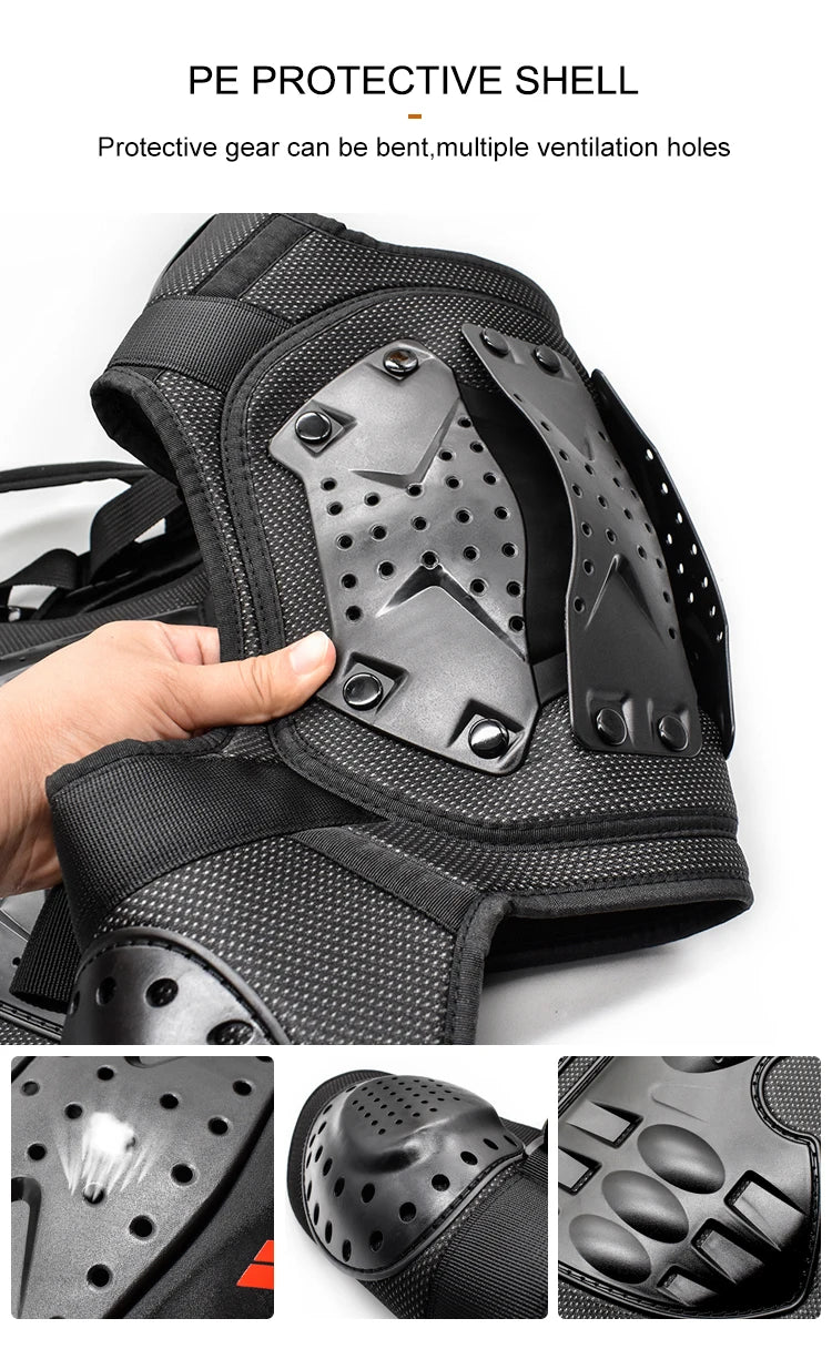 WOSAWE Back Protector Motorcycle Armor Adult Spine Chest Body Protection Skateboard MTB Motocross Racing Top Armor Vest Jacket