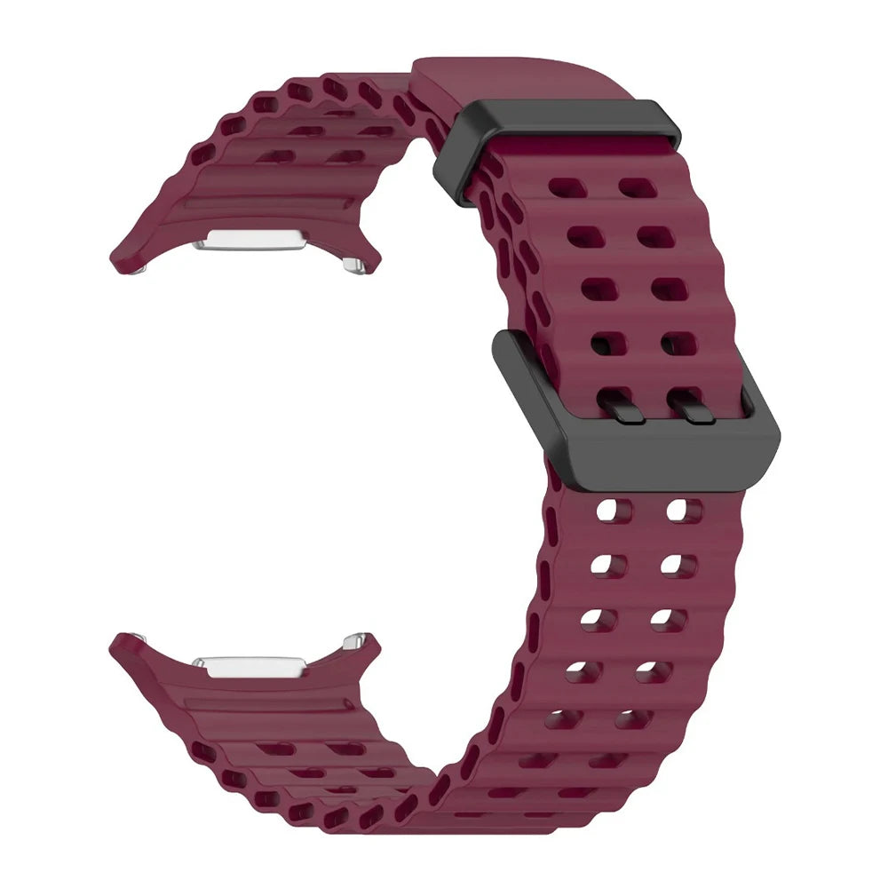 Ocean Strap for Samsung Galaxy Watch Ultra 2025 Sports Silicone Band for Galaxy Watch 8-7 Ultra 47mm Official Original Wristband