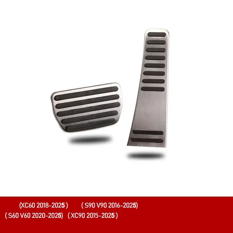 Car Accelerator Brake Pedal Footrest Pedal Plate Cover For Volvo XC60 XC90 S90 v90 s60 v60 xc40 Accessories 2022-25