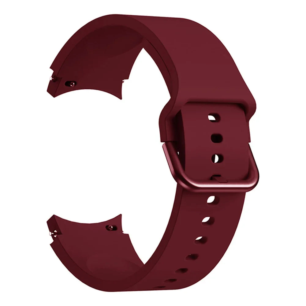 Original Silicone Band for Samsung Galaxy Watch 7 6 5 4 40mm/44mm 5Pro No Gap Bracelet Galaxy Watch 6/4 Classic 46mm 47mm Strap
