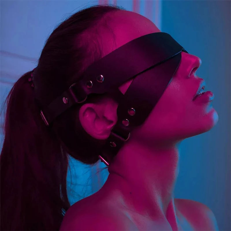 Leather Eye Mask Body Bondage Adult Toy Female Sexy Lingerie Garter Erotica Sex Clothes Women Porn Pijamas Babydoll Exotic Dress