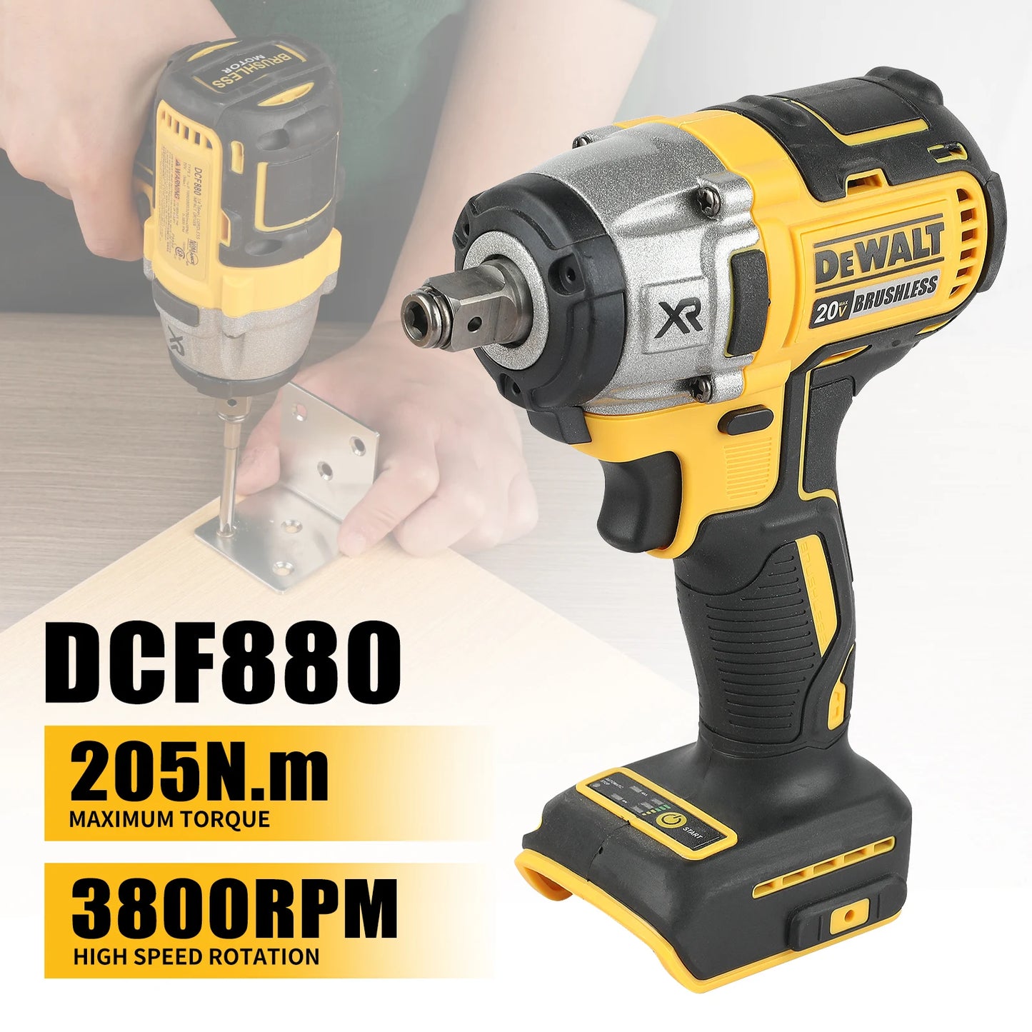 DeWalt Dcf405fn DeWalt 880 lithium battery brushless,Drill with Tool Kit Combination kit No battery