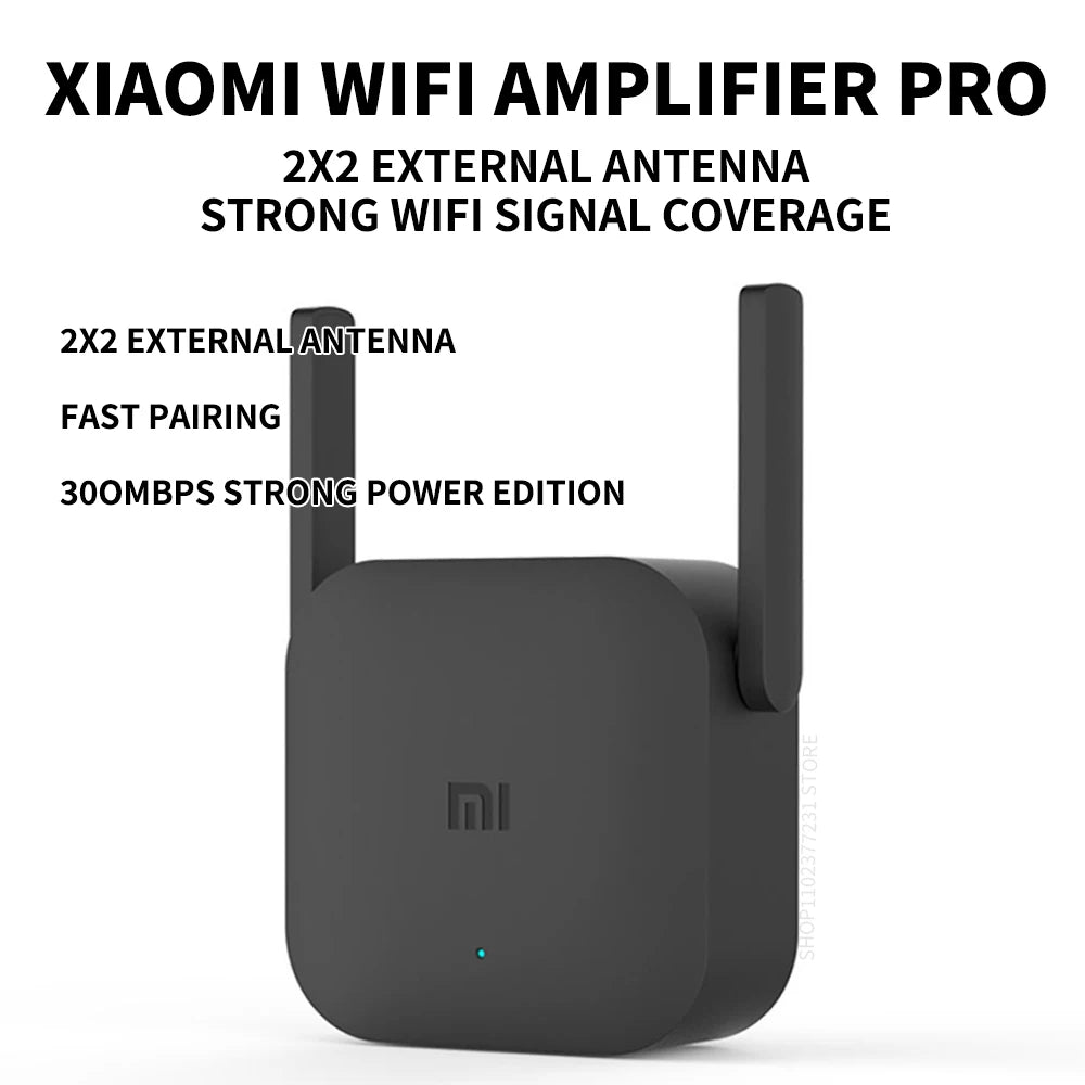 New Original Xiaomi Wifi Amplifier Pro 300M 2.4G Repeater Network Expander Range Extender Roteader Mi Wireless Wi-Fi Router