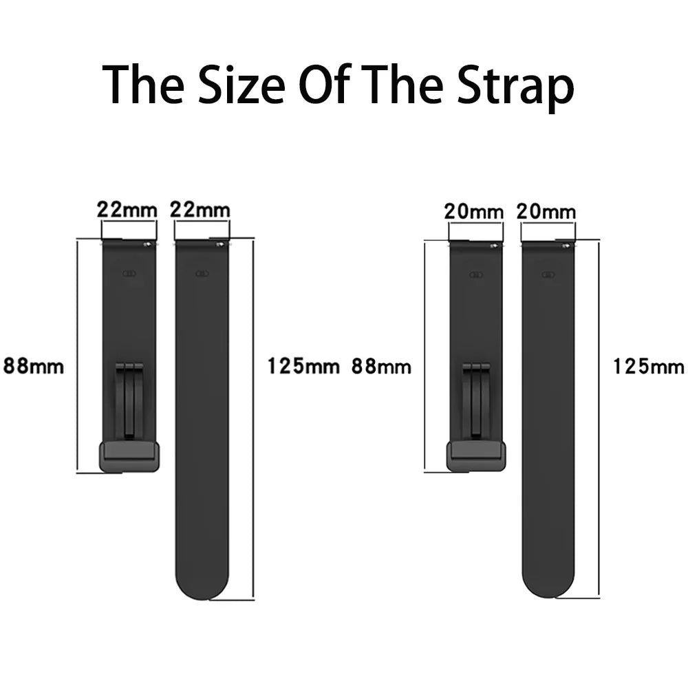 Original Silicone Strap for Samsung Watch 6/5/4 40 44mm 5 Pro 45mm Band Magnetic Buckle Galaxy Watch 4/6Classic 42 43MM 46 47MM
