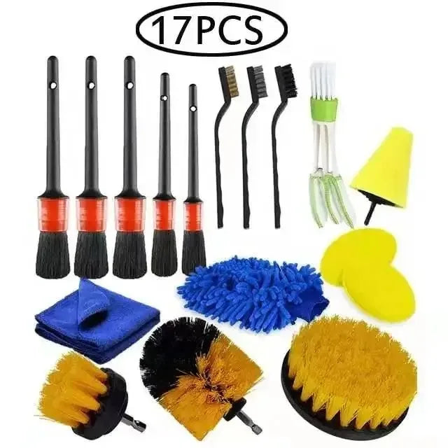1 PC Electric Scrubber Brush Round Drill Brush Kit Corner Cleaning Brush Kit for Cordless Scrubber Grout Floor Tub Shower Tile