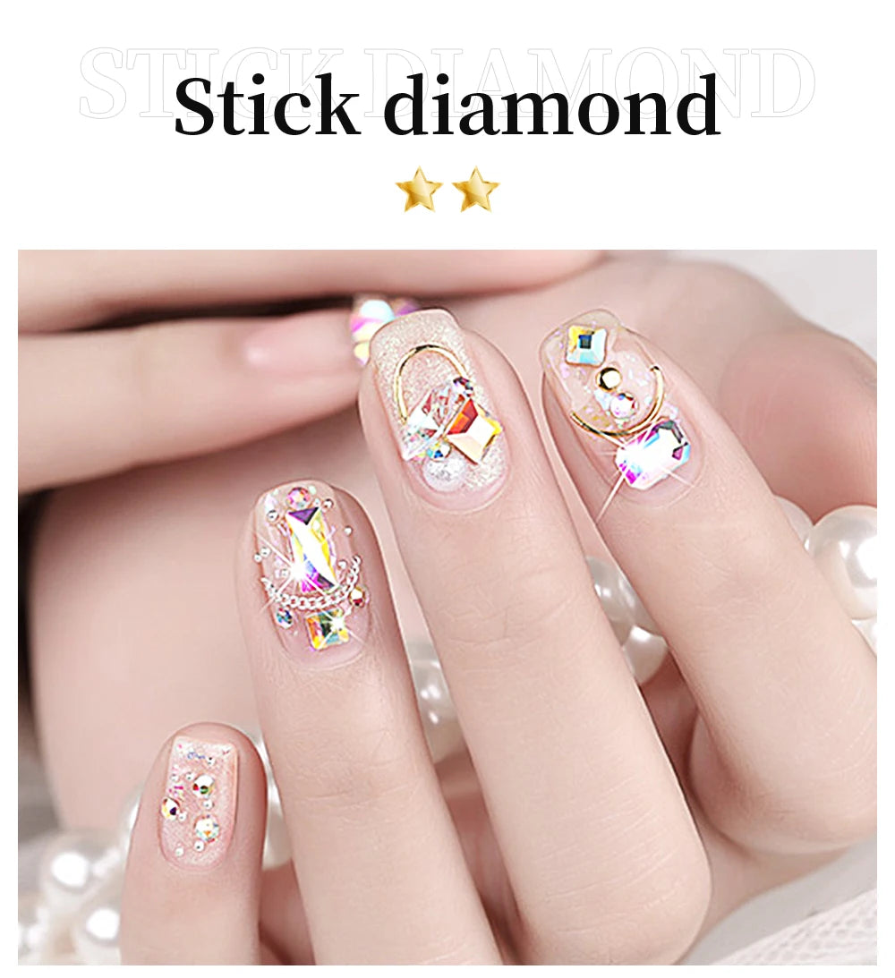 BOZLIN 15ML Nail Tips Glue Gel For Falses Nail Tips Fast Extension 3 IN 1 Function Nails Art Transparent Gel Polish Soak Off UV