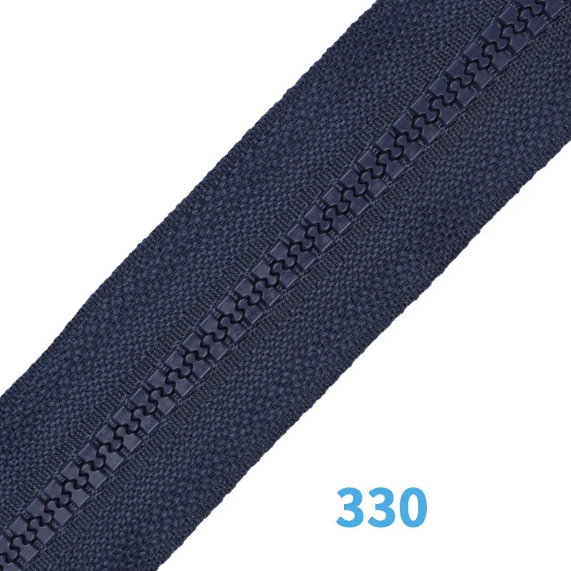 (10pcs)5# resin 60CM zipper clothing color single head open tail long down jacket cotton clothes glue teeth