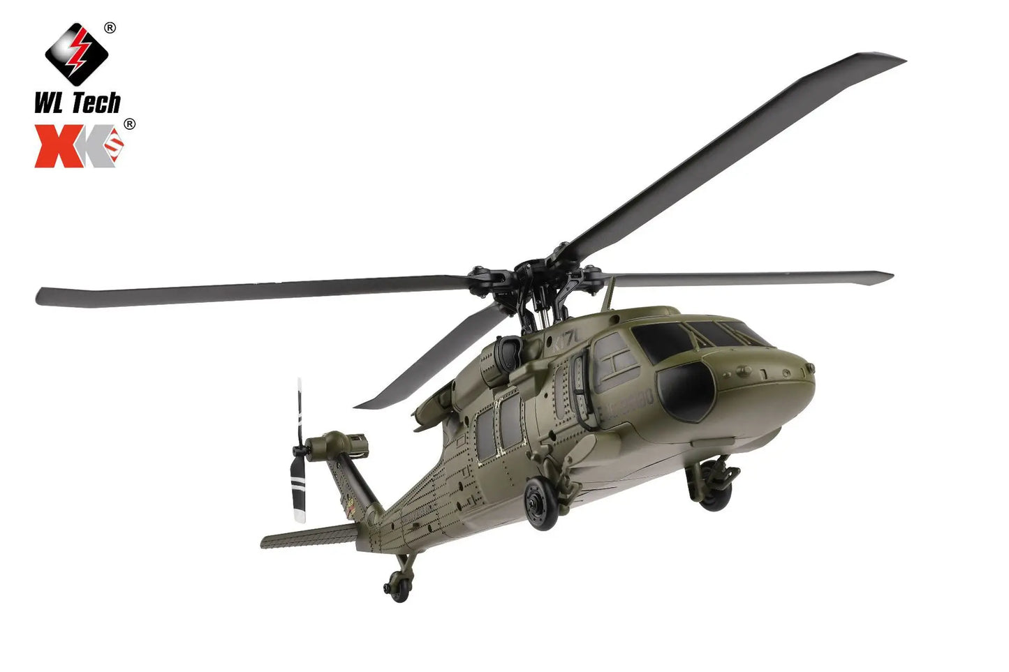 Wltoys K170 Black Hawk Uh60l Remote-Controlled Helicopter Four Channel Four Propeller Simulation Brushless Fixed Height Model