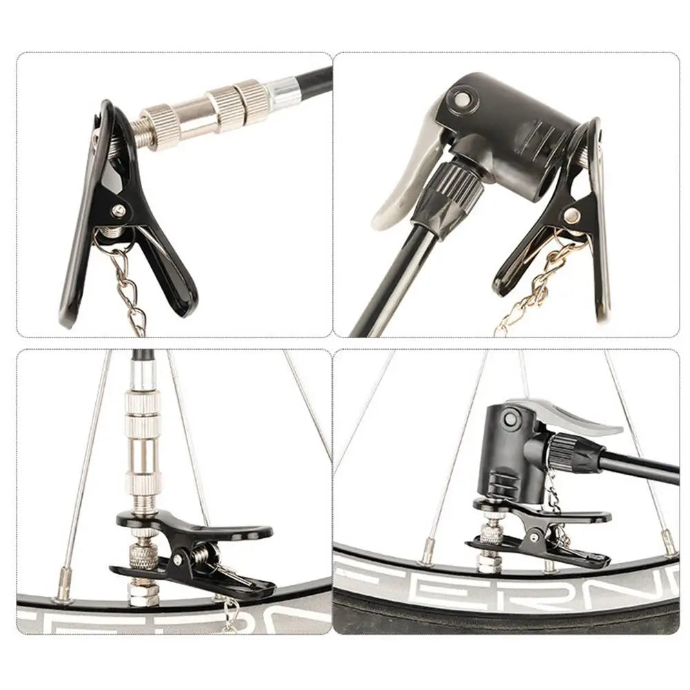 Tire Inflator Nozzle Bike Pump Nozzle Multi-use Connector for Head Bike Pump Head Pump Adapter Bicycle Converter Bike Adapter