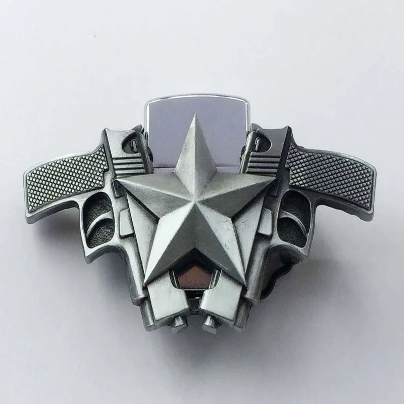 Poker PlayCard series Kerosene Lighter belt buckle, popular in Europe and America
