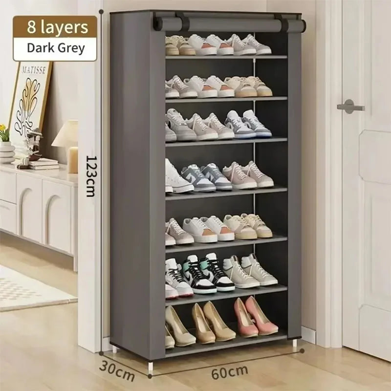 style dormitory door simple cabinet simple shoe rack multi-layer space saving and economical home dustproof shoe cabinet New