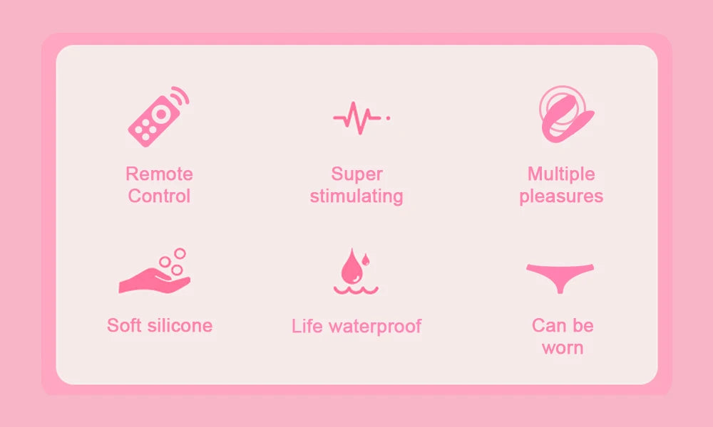 Xbonp Powerful Remote Control Vibrator Adult Sex G Spot Sexy Toys Female Clitoris Stimulator Dildo for Couples Women Panties