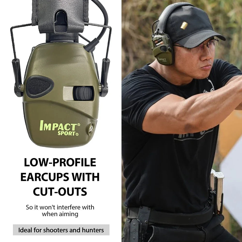 New Shooting Headset Headphones for Hearing Protection Ear Protect Noise Reduction Active Hunting Tactical Earmuff