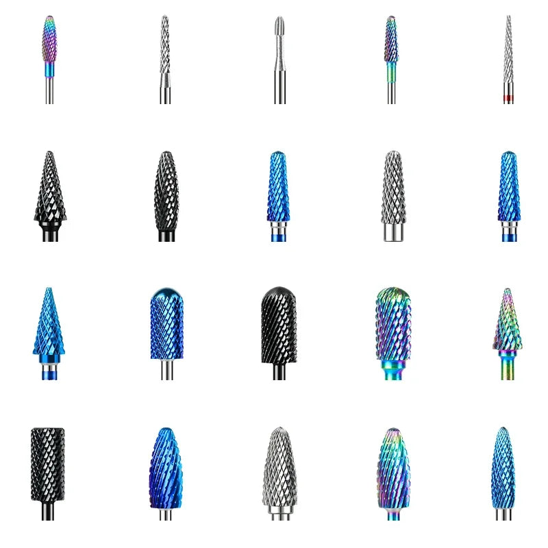 67 Types Nail Drill Bits for Professional Electric Cuticle Drill Bit Cuticle Cleaner Nail Gel Polish Remover Tool for Home Salon