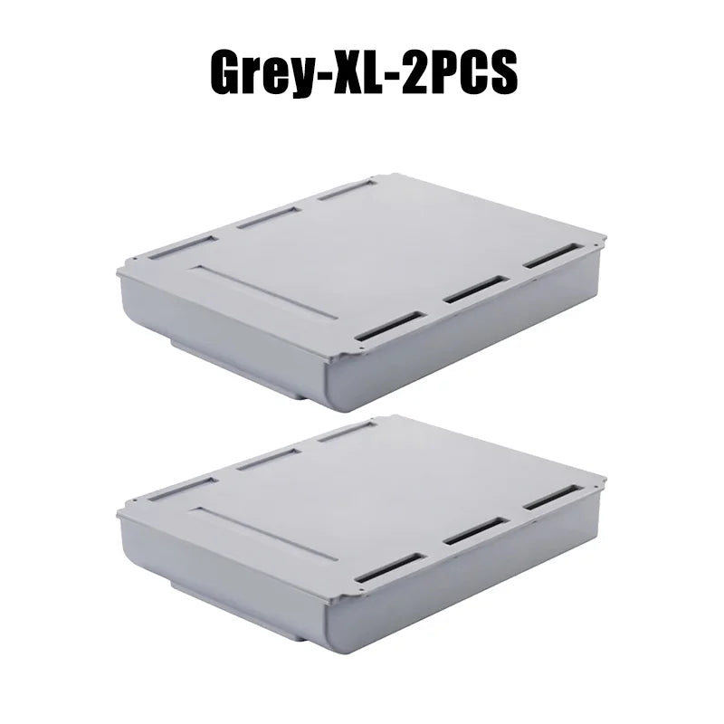 Hidden Storage Box Desk Storage Drawer Self-Adhesive Plastic Table Storage Holder Simple Sundries Cosmetics Stationery Organizer