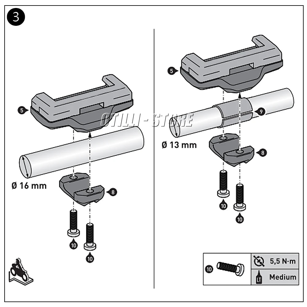 For Honda NX400 NX 400 NX500 Nx 500 2024 Motorcycle Accessories Phone Holder Bracket GPS Navigation Bracket Mounting 13/16mm Rod