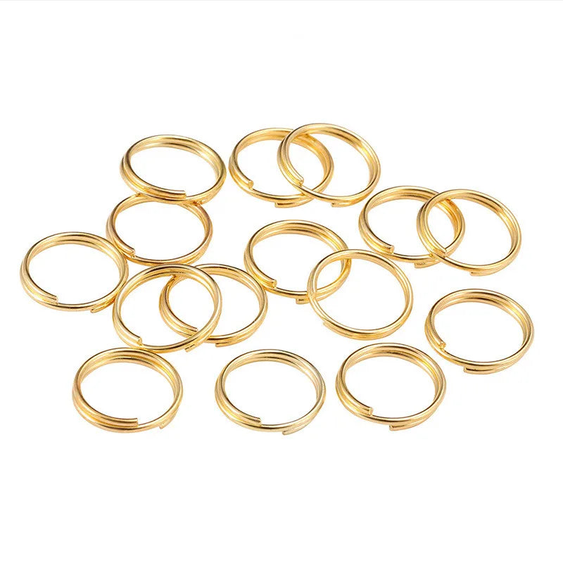 200pcs/lot 4 5 6 8 mm Open Jump Rings Double Loops Split Rings Connectors Supplies For DIY Jewelry Making