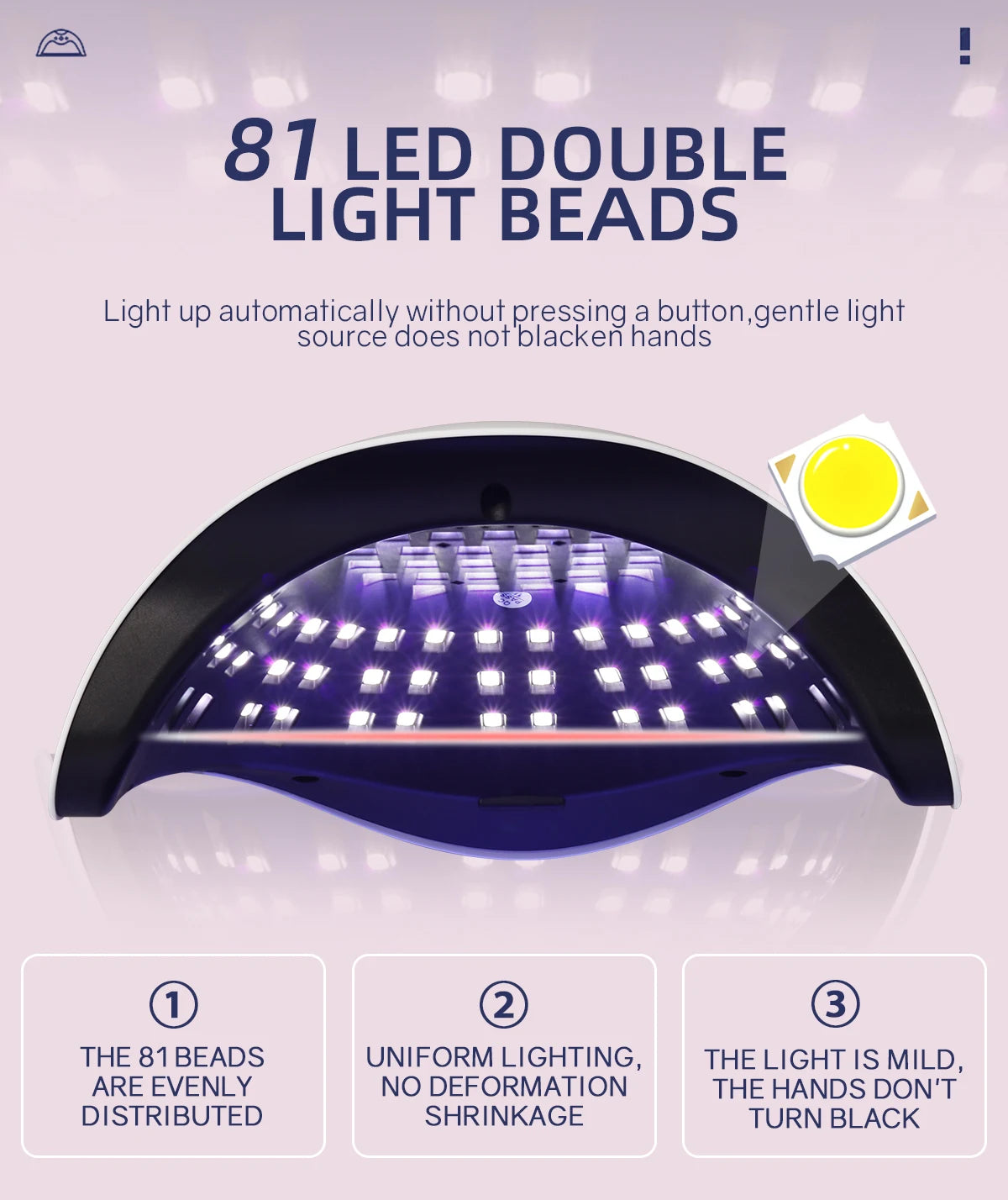 UV LED Nail Lamp 380W Nail Curing Lamps For Home Salon Powerful LED Drying Lamps For All Gel Polish Professional Nail Equipment