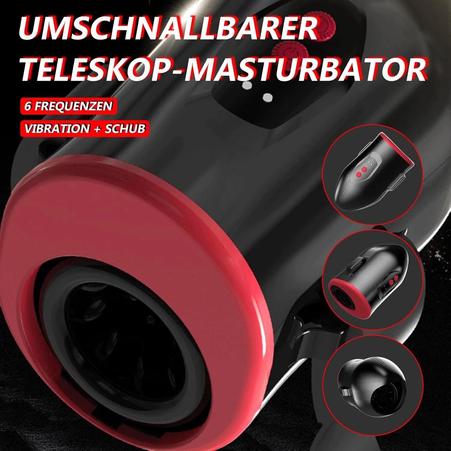 New APP Bluetooth Control Wearable Auto Male Masturbator with 6 Thrusting Vibrating Masturbation Stroker Machine Cup for Men